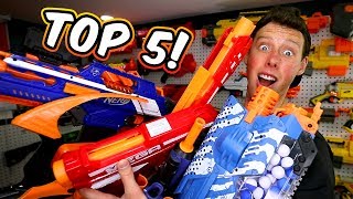 TOP 5 NERF GUNS Favorite Worst Under 30 and Best of Each Series [upl. by Ecile]