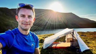 Wild Camping in the Brecon Beacons using Decathlon Camping Gear [upl. by Maynord]