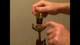 Wiring a Lamp  Wire a Lamp Socket [upl. by Asserac]