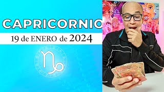 CAPRICORNIO  Horóscopo de hoy 19 de Enero 2024 [upl. by Pendergast563]