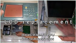 Canon IR copier LCD replacement [upl. by Noryahs]