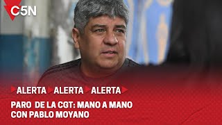 MOVILIZACIÓN de la GCT en CONTRA de la LEY BASES MANO a MANO con PABLO MOYANO [upl. by Ardnasak933]