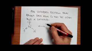 Lewis dot structure of the nitrate ion NO3 [upl. by Airdnaz]