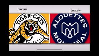 TigerCats Vs Alouettes [upl. by Shanney]