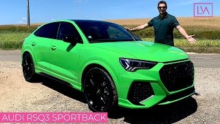 Essai Audi RSQ3 Sportback  le SUV compact le plus rapide du monde [upl. by Kcirdek65]