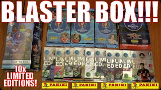 BLASTER BOX OPENING  10x LIMITED EDITIONS  PANINI ADRENALYN XL UEFA EURO 2016™ TRADING CARDS [upl. by Troth]