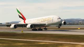 FSXport A380800 EmiratesLanding KSFOMSFS 2020 [upl. by Berthold]