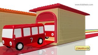 Colors and counting with toy buses  wheels on the bus  kids  learn  parents  kids  kiddiestv [upl. by Ahsiemat]