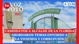 Candidatos a alcalde de La Florida abordaron temas entorno a la vivienda y corrupción [upl. by Leihcey300]