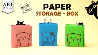 Paper Book Storage Box  Book Storage Box  Origami Sheet  Paper Craft  VENTUNOART [upl. by Ecnahc]