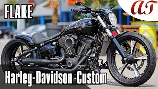 HarleyDavidson BREAKOUT Custom FLAKE  AampT Design [upl. by Maxey]