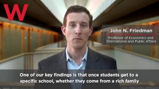 John Friedman discusses recent study on the role college plays in income mobility [upl. by Lairea]