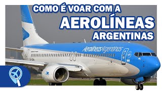 Como é voar com a Aerolíneas Argentinas de Buenos para Curitiba  AR 1268  Boeing 737800 [upl. by Jennilee]