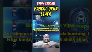 PASCOL UKUR LEHER shorts mlbb topglobalmiya [upl. by Eilatam]