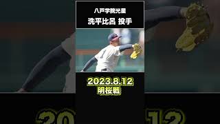 【阪神タイガース】2024年 ドラフト候補！ 高校生左腕＜八戸学院光星＞ 洗平比呂 投手 左腕王国建立へ！門別投手に続け！バランスの取れたプロ注目のサウスポー shorts [upl. by Olympias]