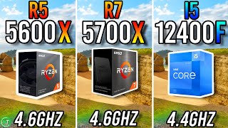 Ryzen 5 5600X vs Ryzen 7 5700X vs i5 12400F [upl. by Musa]