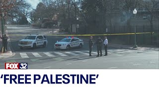 Across America US airman sets himself on fire in support of Palestine [upl. by Yhpos845]