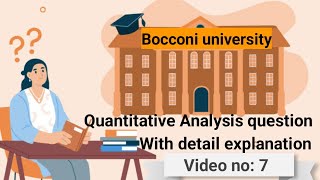 bocconi university admission  bocconi university  bocconi university aptitude test 2024 part 7 [upl. by Barram]