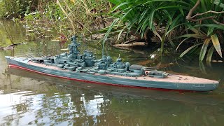 Tirpitz German Battleship 1350 RC Model [upl. by Alberik]