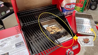 How to Convert Your Gas Grill to Burn Charcoal Wood or Pellets  QWIK CHAR Stainless Steel Tray [upl. by Hollander]