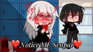 『❤️Notice ME Senpai❤️』私に気づいて先輩‼︎gachalife ガチャライフ [upl. by Akinal404]