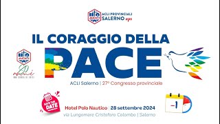 “Il coraggio della pace” è stato il tema del 𝐗𝐗𝐕𝐈𝐈 𝐂𝐨𝐧𝐠𝐫𝐞𝐬𝐬𝐨 𝐩𝐫𝐨𝐯𝐢𝐧𝐜𝐢𝐚𝐥𝐞 delle ACLI [upl. by Lozano]