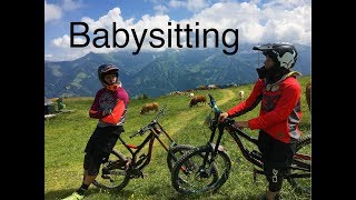 Babysitting ft Maxime Danda Morgins bike park [upl. by Hylan]