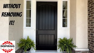 How to Paint Your Front Door Black [upl. by Inaliak]