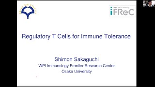 quotRegulatory T cells for Immune Tolerancequot by Dr Shimon Sakaguchi [upl. by Jacquie]