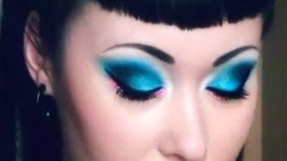 Rose amp Turquoise Makeup Tutorial [upl. by Thirzi326]