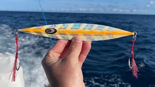 Dropping HUGE Jigs In 1000ft Of Water For EXOTIC Fish [upl. by Maidel555]