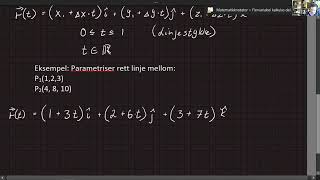 Parametrisering av kurver [upl. by Tamah]