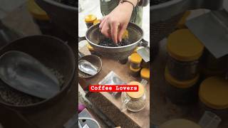 Make a roasted coffeeकफि भुट्ने तरिका youtubeshorts coffee shorts [upl. by Hewe561]