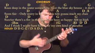 Knee Deep Zac Brown Ukulele Cover Lesson in D with ChordsLyrics [upl. by Anitteb898]