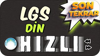 LGS Din Hızlı Son Tekrar 🚀 DİN SORULARINI FULL GARANTİLE❗ [upl. by Ahtis]