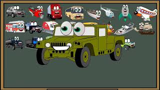 Learn Vehicles  Vehicles Song  Emergency Vehicles The Vehicles Song for Kids Learn from Dedé [upl. by Materi67]