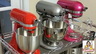 KitchenAid Tilt Head Stand Mixer Comparison  Artisan vs Classic Plus vs Mini [upl. by Libbey]