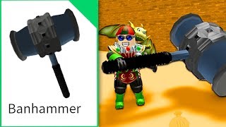 WINNER GETS AN ACTUAL BAN HAMMER 1V1 BATTLE Roblox [upl. by Oina]