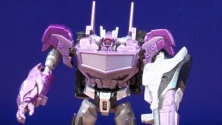 TRANSFORMERS PRIME BEAST HUNTERS CYBERVERSE SHOCKWAVE TOY REVIEW [upl. by Revart]