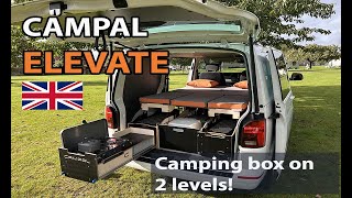 The BEST and ONLY 2level REMOVABLE camping box For Transporter and others Campal Elevate Campal [upl. by Neuberger]