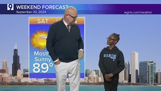 2nd grader reports Fridays weather forecast [upl. by Aelaza]