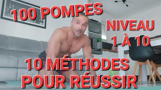 10 MÉTHODES POUR FAIRE 100 POMPES [upl. by Elokyn]