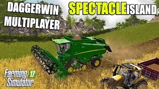 Farming Simulator 17  Spectacle Island Multiplayer Timelapse Daggerwin Server [upl. by Suivatna648]