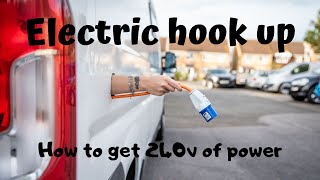 HOW TO install 240v electric hook up in campervan build [upl. by Jaye]