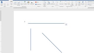 How to Draw Straight Lines Vertical amp Horizontal in MS Word 20032016 [upl. by Kali]