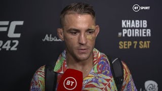 UFC 242 Khabib Nurmagomedov and Dustin Poirier Octagon Interviews [upl. by Letta17]