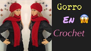 😍Súper Fácil y Rápido GORRO En Crochet Nivel Principiantes [upl. by Behrens70]