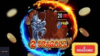 2 Dragons SuperSlot game  Vegas7Games  MegaWin [upl. by Arukas]