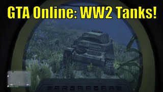 GTA Online Location of World War 2 Tanks T34 and Panzer II panzer t3485 GTAWW2 [upl. by Macmahon]