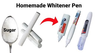 Normal Pen to Whitener PenHow to make white pen at homeWhite pen makinghomemade Correction pen [upl. by Pascale]